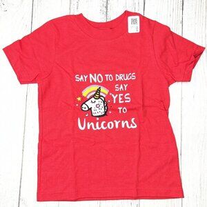 Say No To Drugs T Shirt 2T Say Yes To Unicorns Red‎ Ribbon Week Shirt